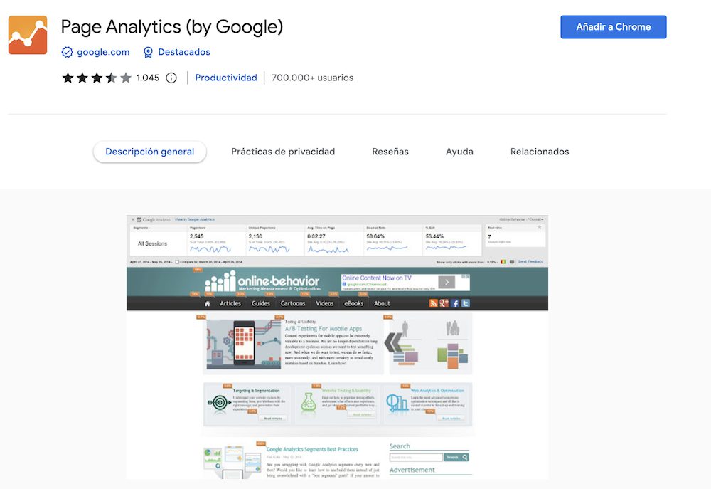 extensiones Chrome SEO on Page